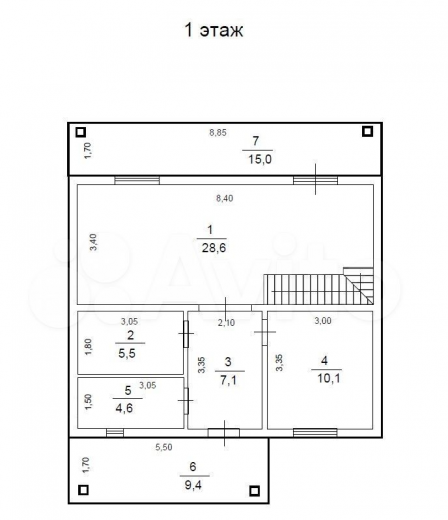 Продаётся дом, 151 м², струнино г. 